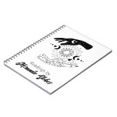 Journal de Tarot à Mains de Soleil et de Lune Tend (Côté gauche)