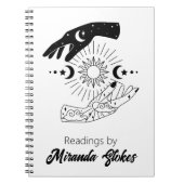 Journal de Tarot à Mains de Soleil et de Lune Tend (Devant)