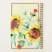 Journal de tournesols à l'aquarelle (Verso)