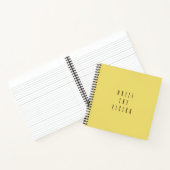 Journal de typographie de Yellow 'Write The Vision (Intérieur)