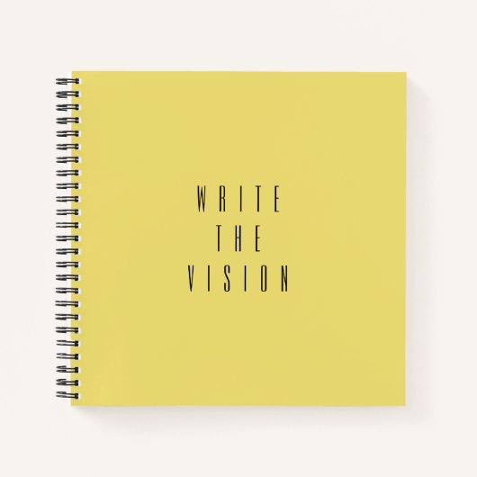 Journal de typographie de Yellow 'Write The Vision (Devant)