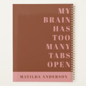 Journal de typographie verte et rose (Dos)