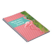 Journal de vacances de Polka Dot Flamant rose rose (Côté Droit)