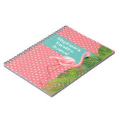 Journal de vacances de Polka Dot Flamant rose rose (Côté gauche)
