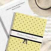 Journal de Vacances d'Été Chic Jaune Ensoleillé