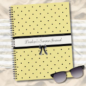 Journal de Vacances d'Été Chic Jaune Ensoleillé
