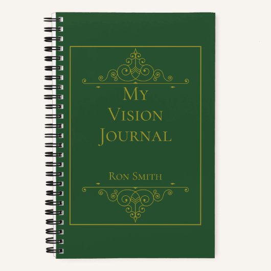 Journal de vision élégant personnalisé (Recto)