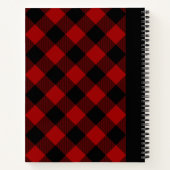 Journal de voyage de Buffalo Plaid personnalisable (Dos)