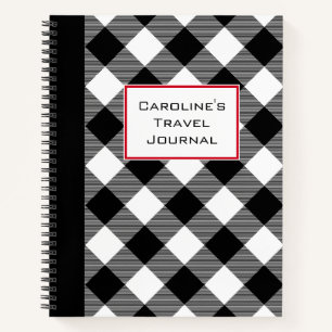 Journal de voyage de Buffalo Plaid personnalisable