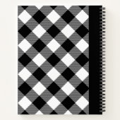 Journal de voyage de Buffalo Plaid personnalisable (Dos)