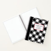 Journal de voyage de Buffalo Plaid personnalisable (Intérieur)