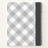 Journal de voyage de Buffalo Plaid personnalisable (Dos)