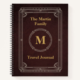 Journal de voyage de style vintage