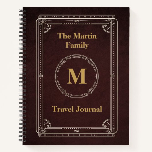 Journal de voyage de style vintage (Devant)