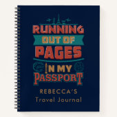 Journal de voyage de vacances en cours d'exécution (Devant)