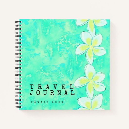 Journal de voyage des fleurs tropicales personnali (Devant)
