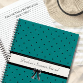 Journal de voyage d'été moderne de luxe monogramme