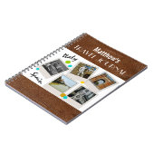 Journal de voyage et photos en cuir (Côté gauche)