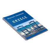 Journal de voyage Grèce bleu personnalisable (Côté Droit)