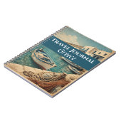 Journal de voyage Grèce Bleu Personnalisable (Côté gauche)