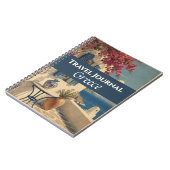 Journal de voyage Grèce Bleu Personnalisable (Côté gauche)