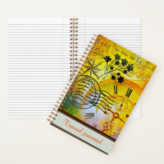 Journal de voyage Heure personnalisée (À l'intérieur)