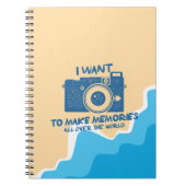 Journal de Voyage mignon moderne Backpacker Globet (Devant)