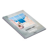 Journal de voyage moderne gris Votre photo et votr (Côté Droit)