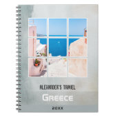 Journal de voyage moderne gris Votre photo et votr (Devant)