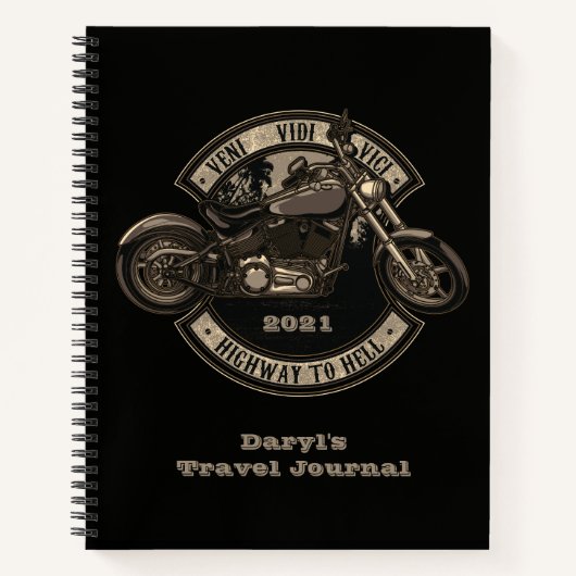 Journal de voyage Motorcycle Biker (Devant)
