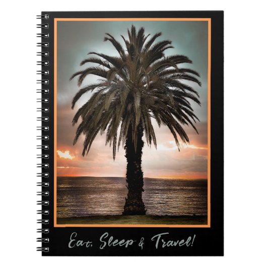 Journal de voyage Palm Tree et Sunset Carnet (Devant)