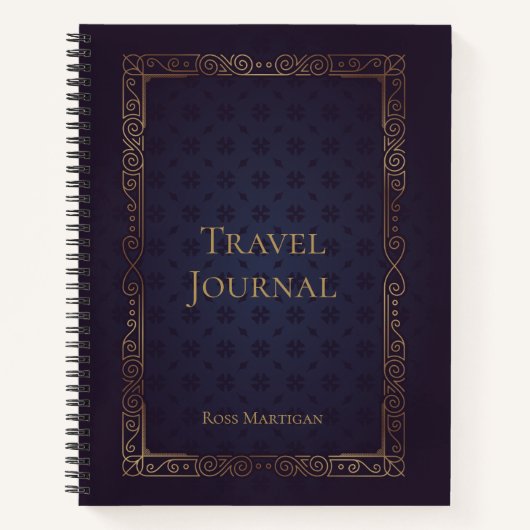 Journal de voyage personnalisé et élégant (Devant)