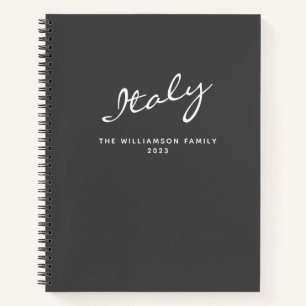 Journal de voyage personnalisé minimaliste modern