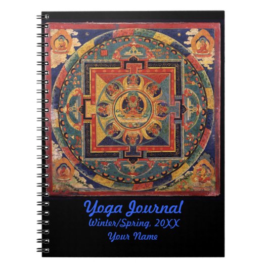 Journal de yoga de mandala de Bouddha personnalisé (Devant)