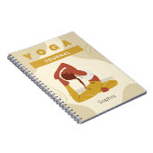 Journal de yoga moderne couleur tendance nom perso (Côté Droit)