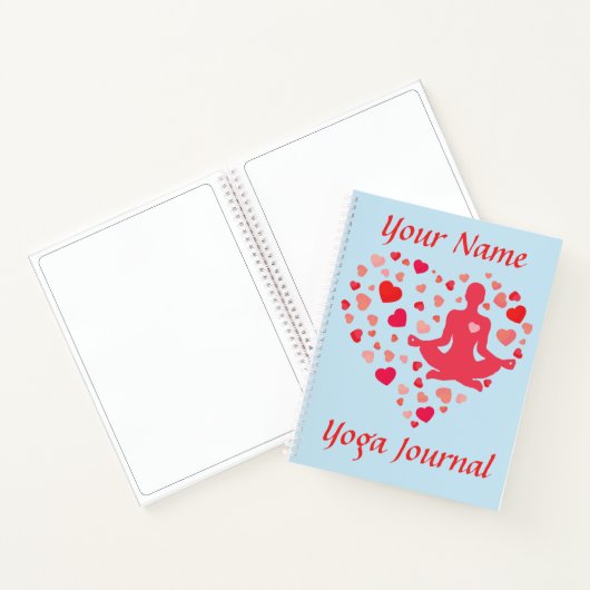 Journal de yoga personnalisé, journal ou bloc-note (Intérieur)