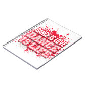 Journal d'écriture d'amour de danse en rouge (Côté gauche)