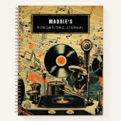 Journal d'écriture de chansons Carnet de Songwrite (Devant)