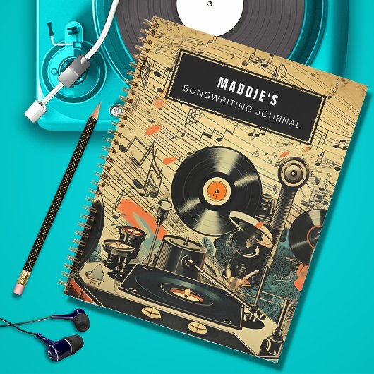 Journal d'écriture de chansons Carnet de Songwrite