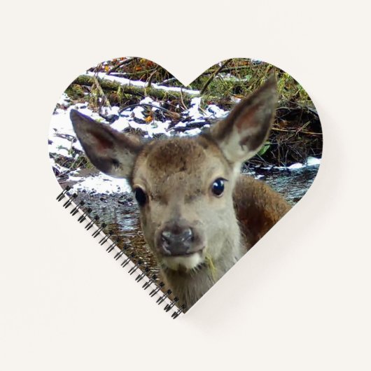 Journal d'écriture de faon des bois bébé adorable (Devant)