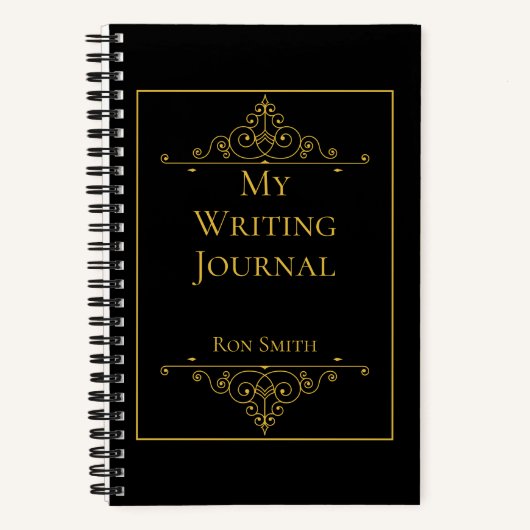 Journal d'écriture élégante personnalisée pour les (Recto)