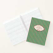 Journal d'écriture personnalisé Corail et Vert Rét (Intérieur)