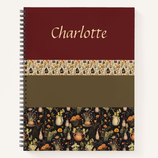 Journal des balles de spirale Boho-Chic (Devant)