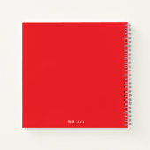 Journal des blocs de coeur rose et rouge personnal (Dos)