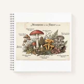 Journal des champignons Cottagecore vintage