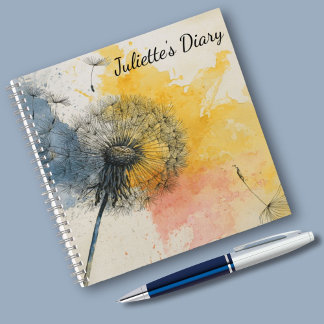 Journal des Dandelion aquarelle