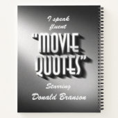 Journal des devis vidéo personnalisés (Dos)