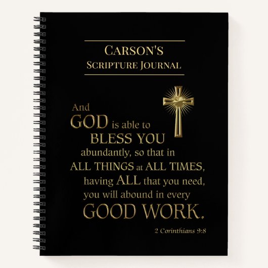 Journal des écritures bibliques personnalisées (Devant)