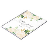 Journal des écritures personnalisées rose et Parti (Côté gauche)