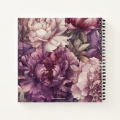 Journal des fleurs de pivoines violettes (Dos)